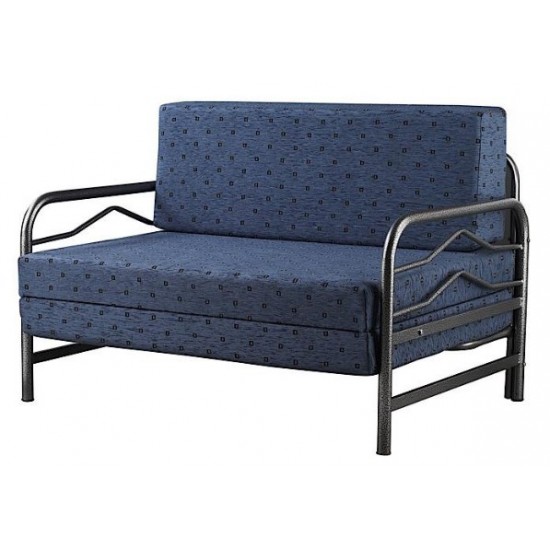 καναπεδάκι-κρεβάτι μπλε  190cm x 118cm ( ανοιγμένο ) 