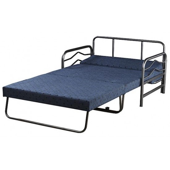 καναπεδάκι-κρεβάτι μπλε  190cm x 118cm ( ανοιγμένο ) 