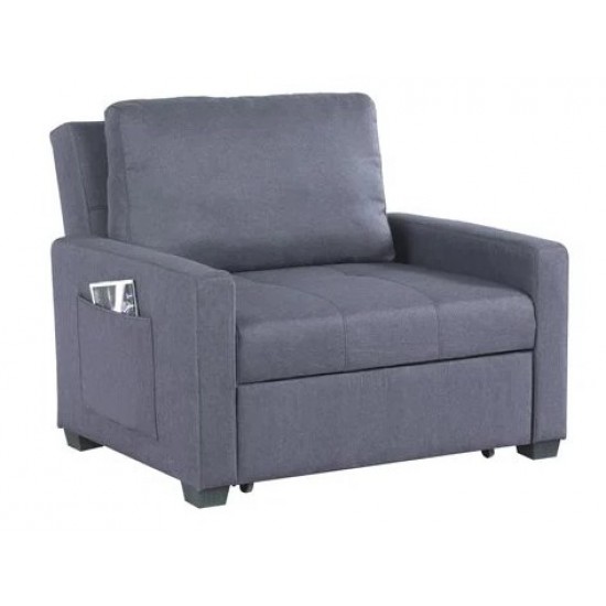 ΠΟΛΥΘΡΟΝΑ-ΚΡΕΒΑΤΙ KANNA 112x96x85 εκ. HM3083.10 ΓΚΡΙ