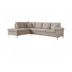 ΚΑΝΑΠΕΣ ΓΩΝΙΑ ΔΕΞΙΑ 282x197x90 εκ. HM3086R ΥΦΑΣΜΑ ΜΠΕΖ