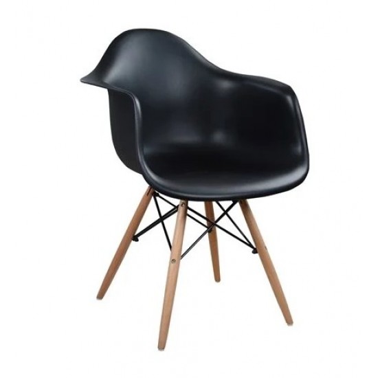 ΠΟΛΥΘΡΟΝΑ ΜΕ ΞΥΛΙΝΑ ΠΟΔΙΑ & ΚΑΘΙΣΜΑ ΜΑΥΡΟ MIRTO HM005.02 64x60x81 εκ.