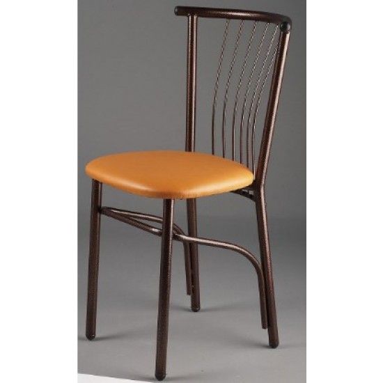 καρέκλα κουζίνας με μαξιλάρι μπεζ 