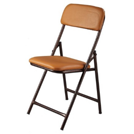 καρέκλα πτυσσόμενη με μαξιλαρι μπεζ